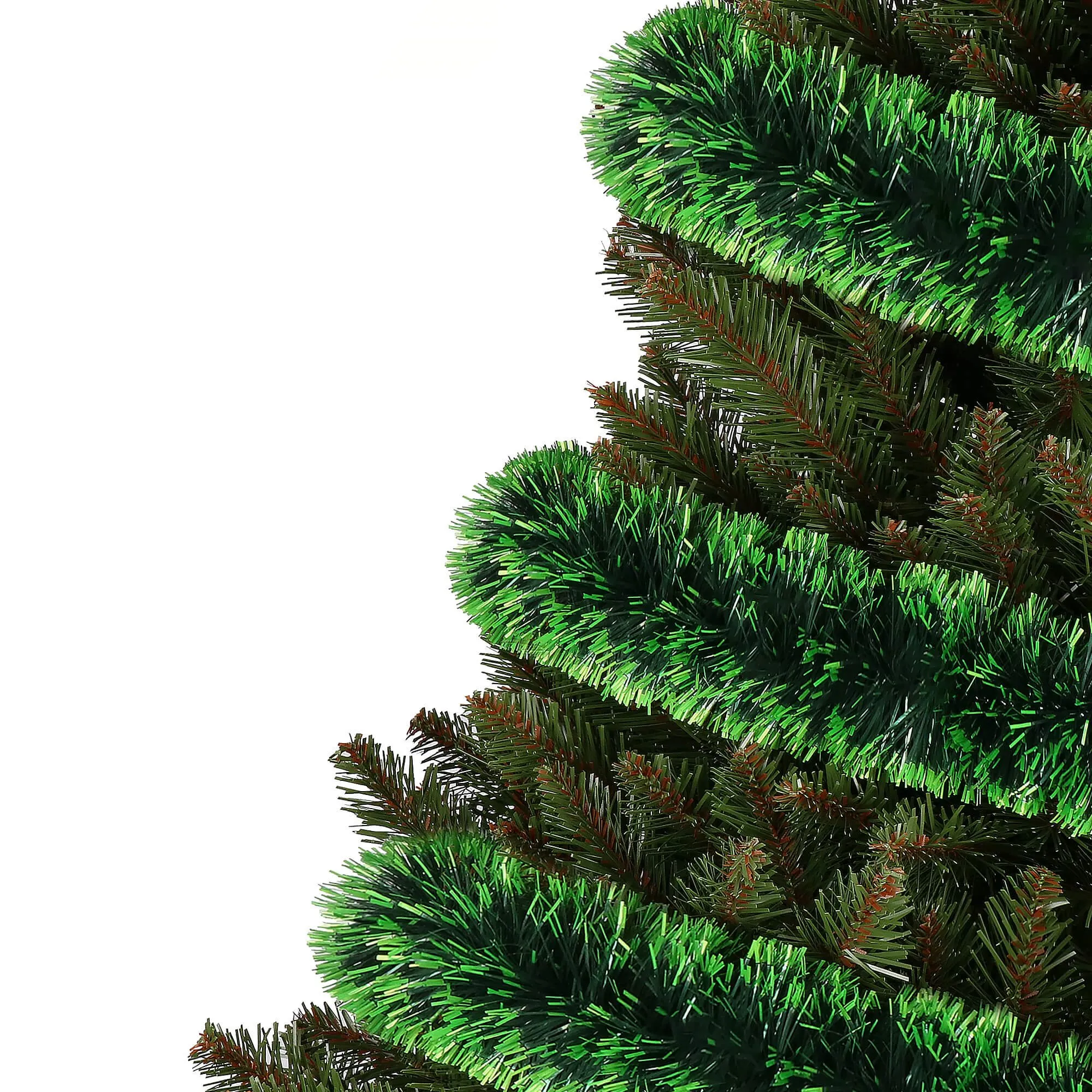 springos girlanda za božićno drvce, dužine 6 m, zelena, 7 cm - slika 7