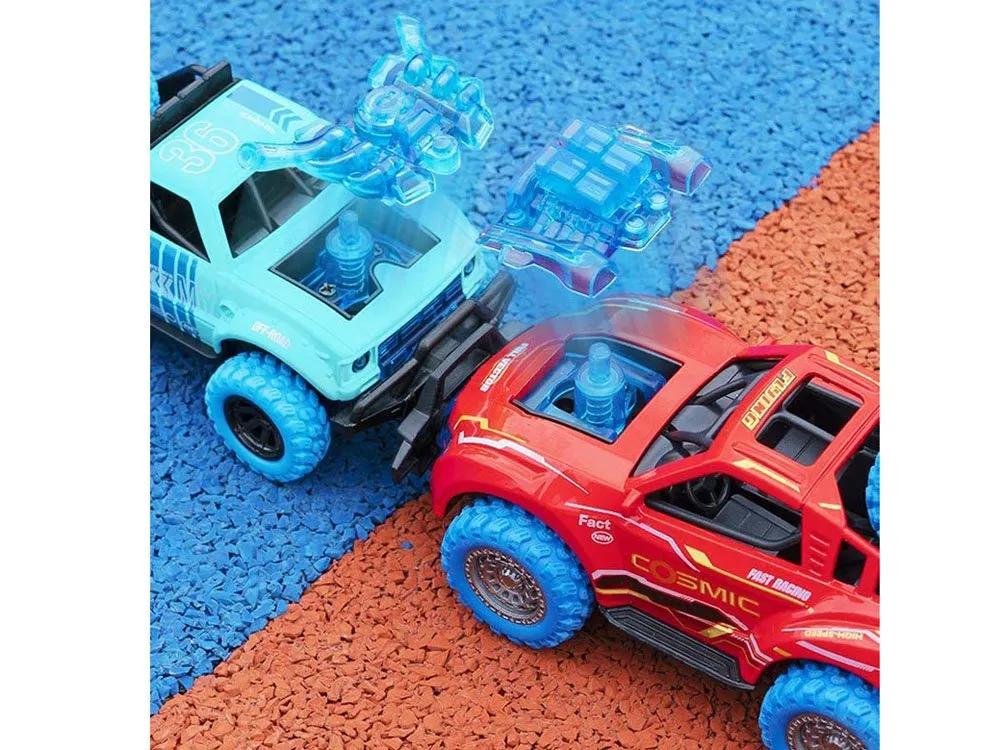metalni autić predator 4x4 plavi - slika 7
