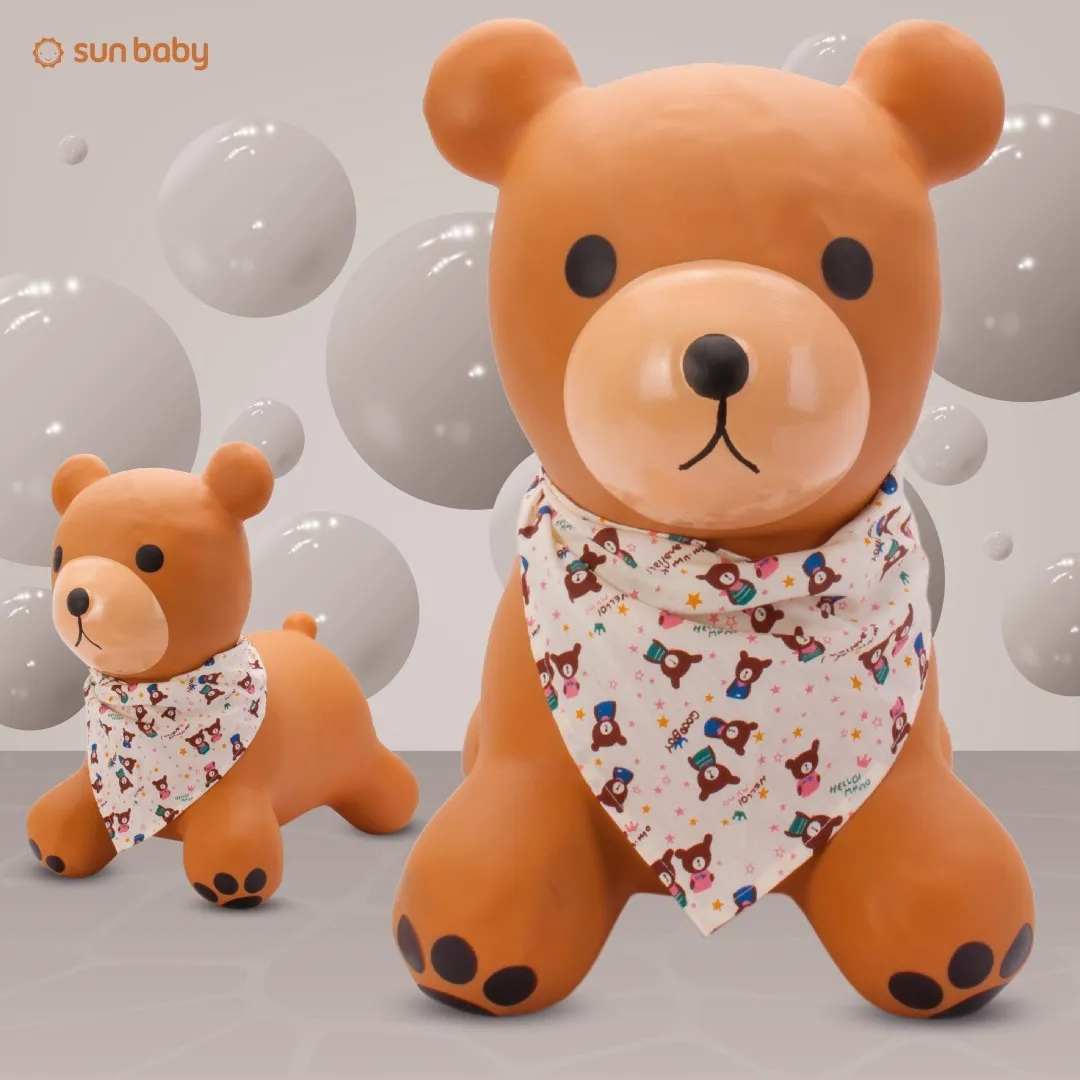 medo za skakanje 55cm smeđi s maramom - slika 9