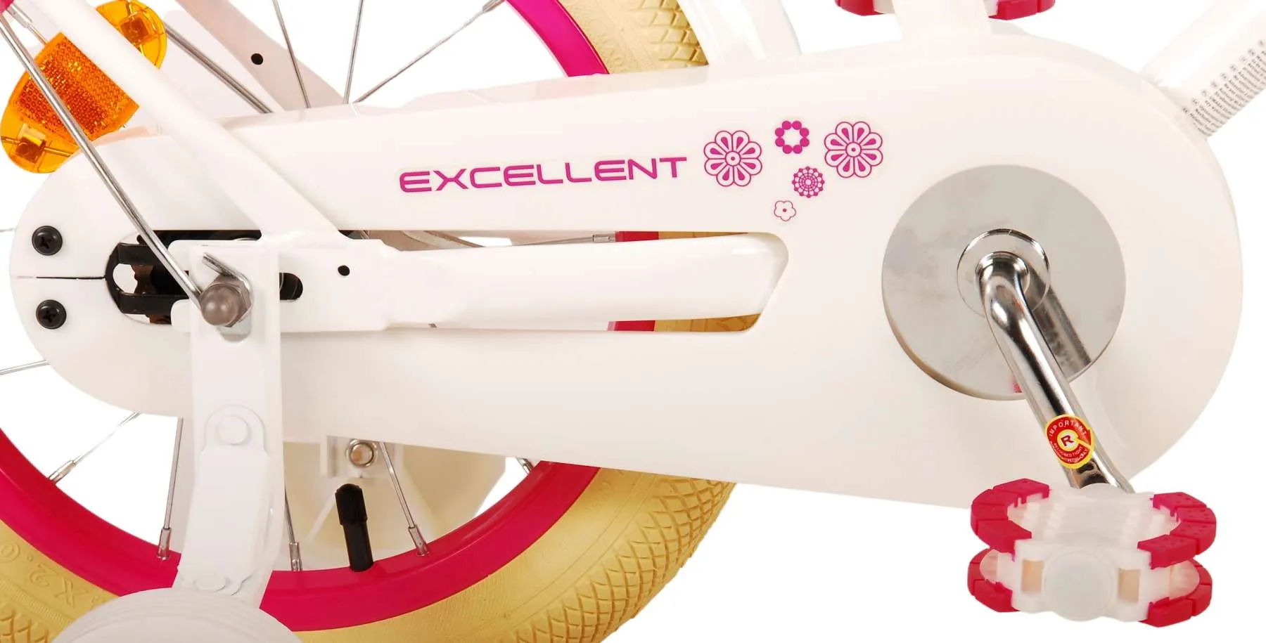 dječji bicikl volare excellent 14" bijeli - slika 7