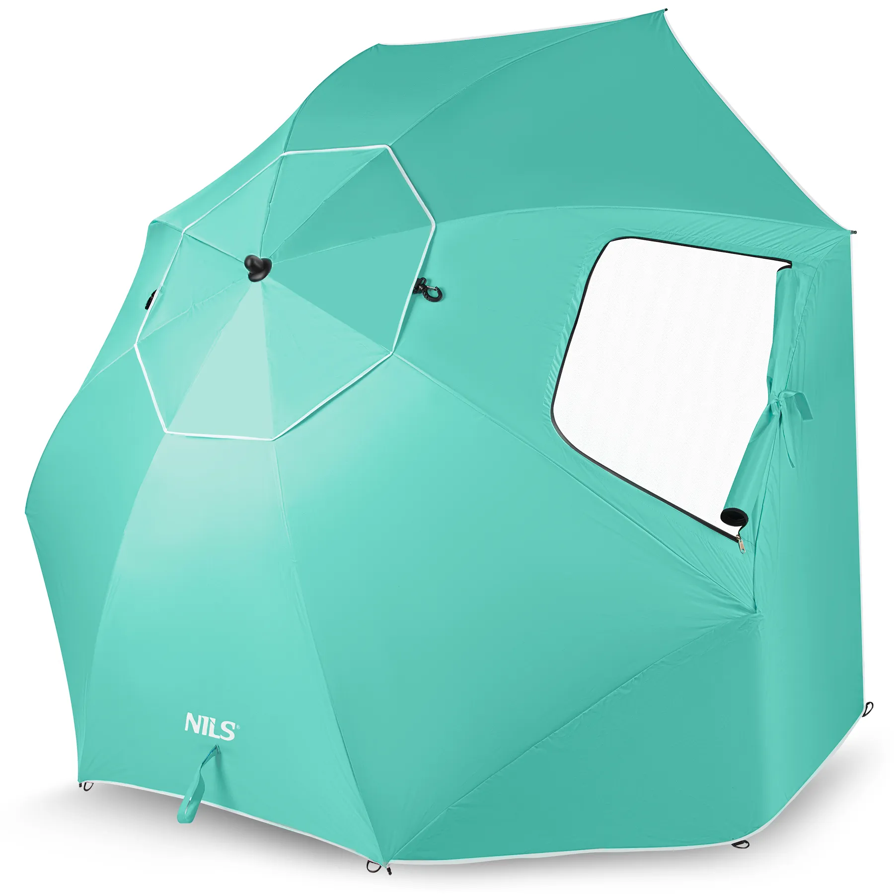 suncobran za plažu xxl 240 cm zeleni nils camp - slika 6