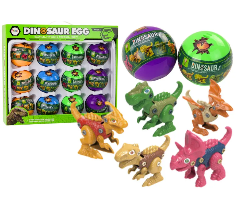 Šareni set od 12 komada jaja za motanje dinosaura - Pribislavec