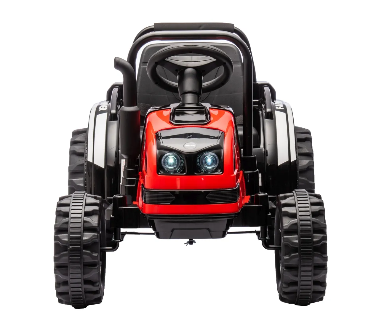 vozilo na akumulator traktor s prikolicom farmer red - slika 3
