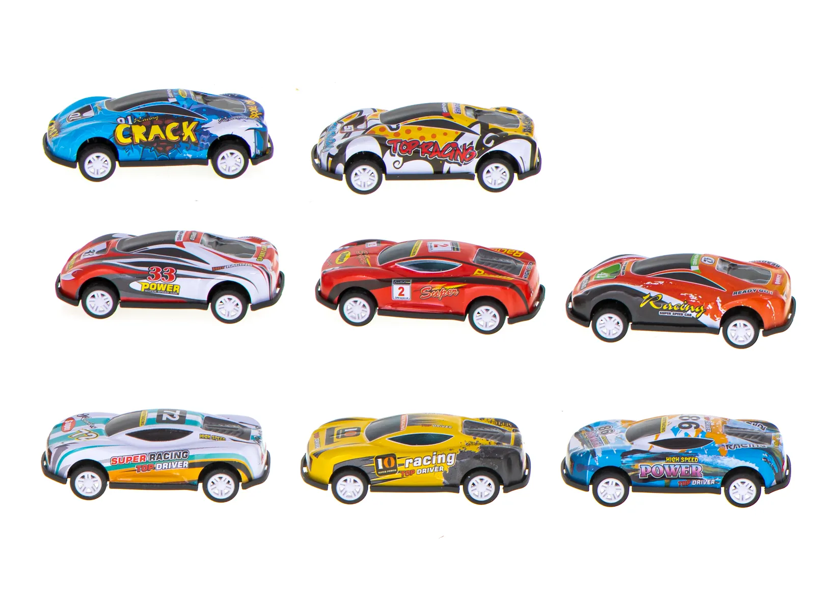 set metalnih automobila 8 kom. - slika 3