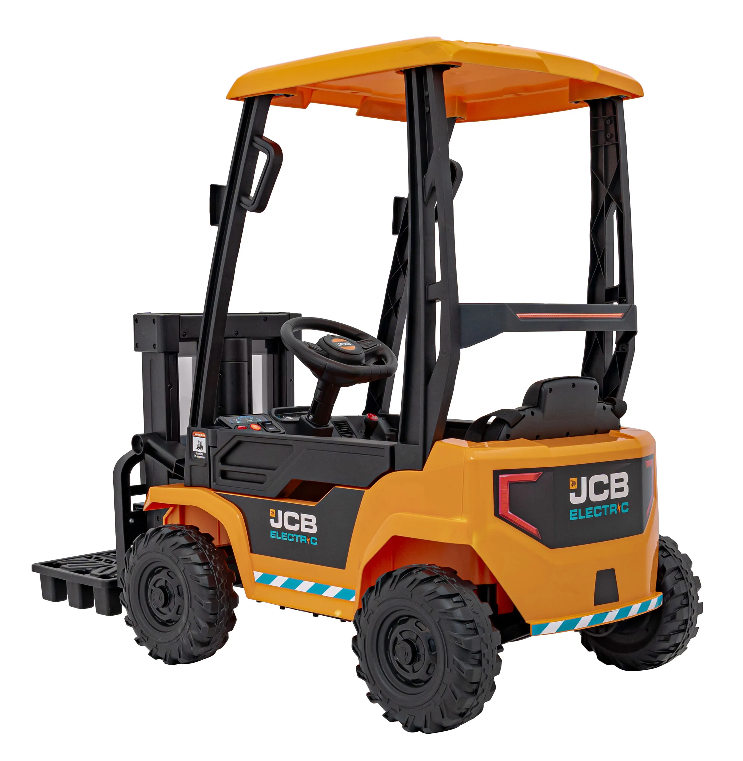 viličar jcb, vozilo na akumulator, žuti - slika 6