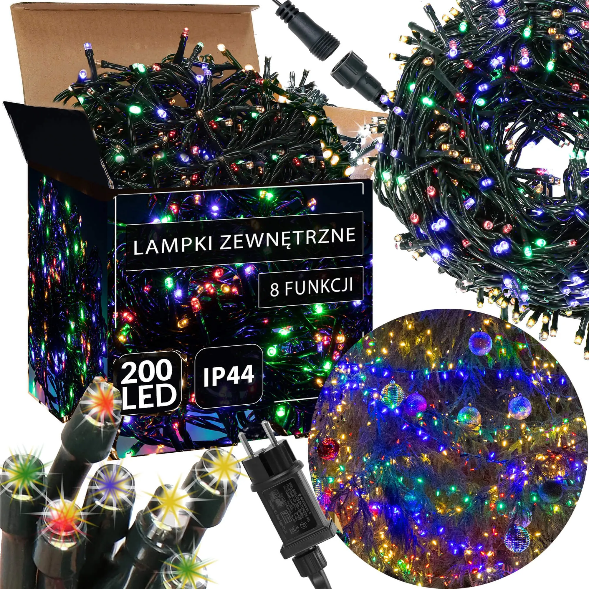 springos lampice za bor 200 led , višebojne - slika 12