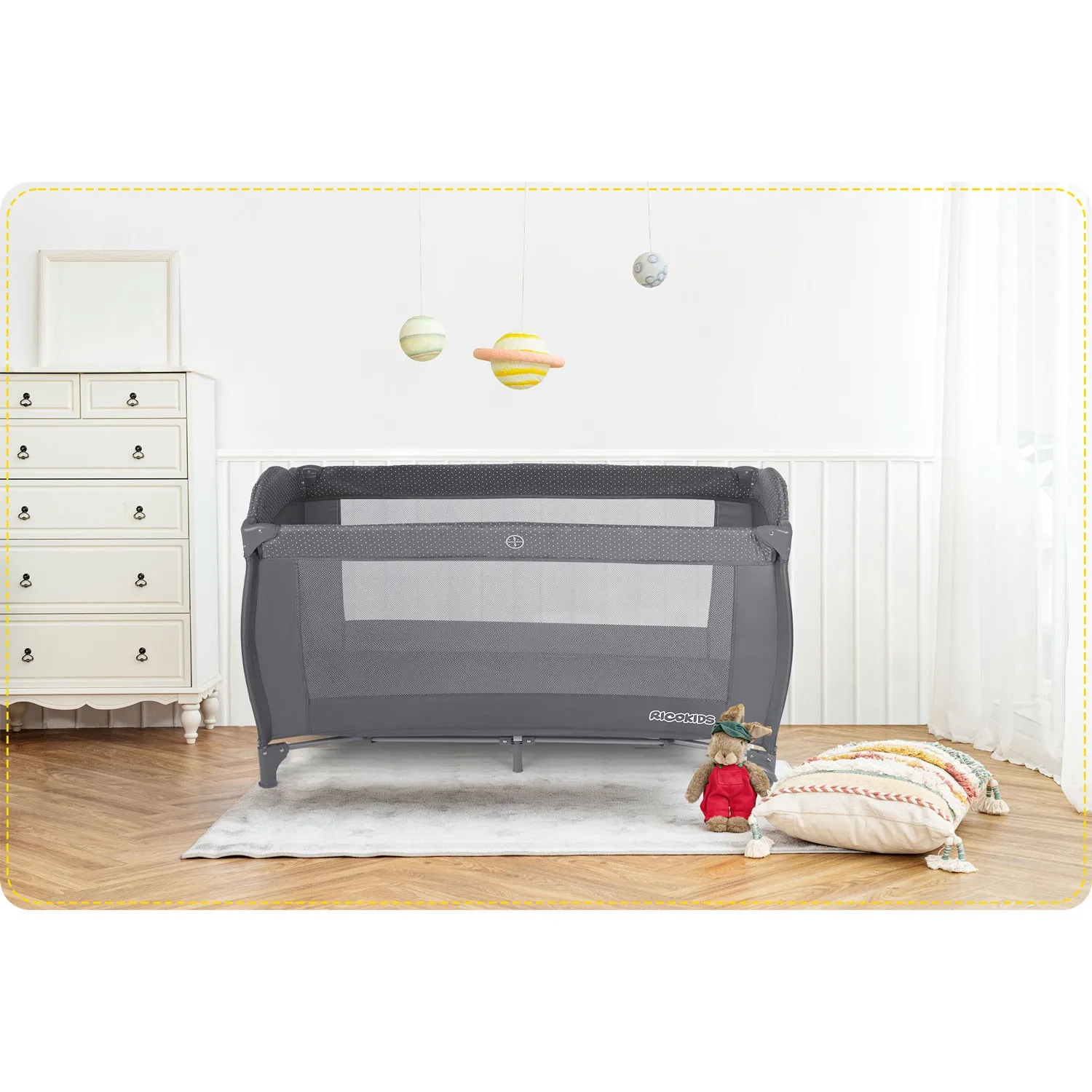putni krevetić 125 x 65 x 78 cm rk-242 antracit - slika 9
