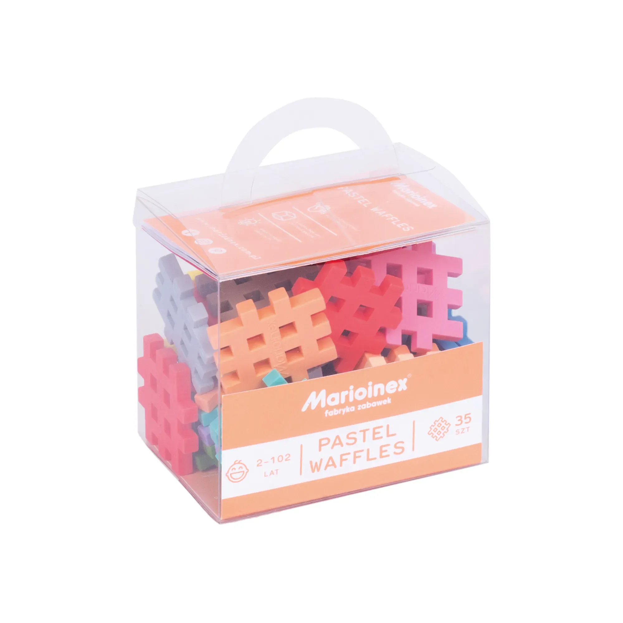 marioinex set mini waffle kockica pastelne 35kom. - slika 2
