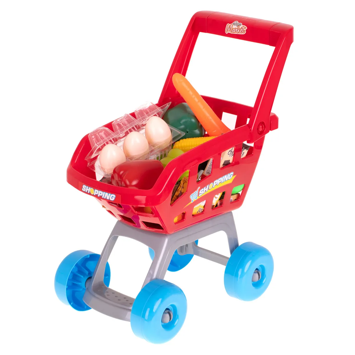blagajna supermarketa s kolicima i dodacima - slika 9
