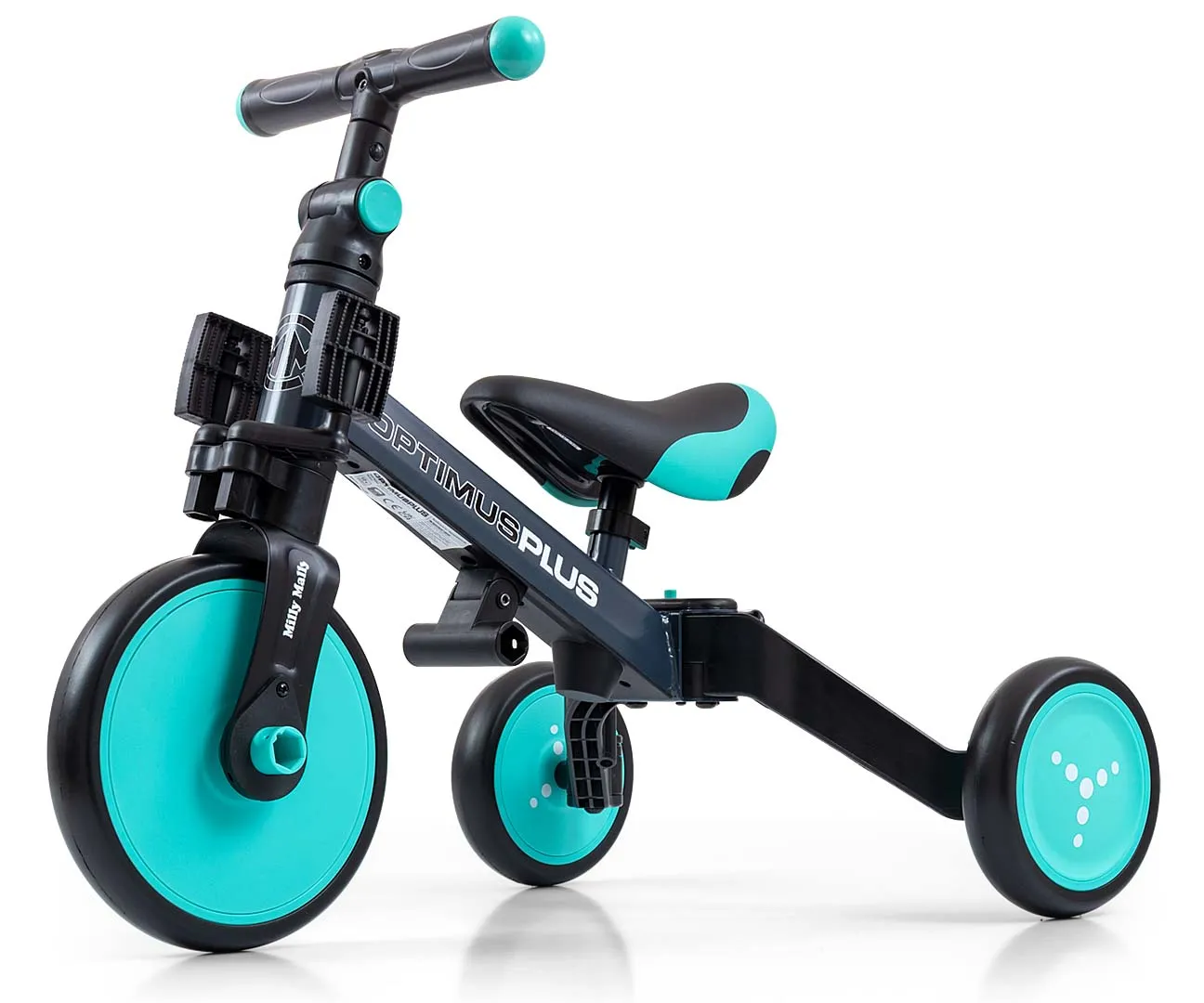 milly mally tricikl 4u1 optimus plus mint - slika 3