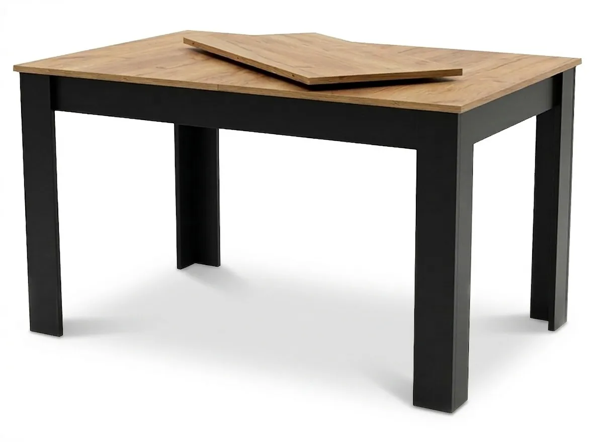 pravokutni rastezljivi stol 120–160 × 80 cm za kuhinju i blagovaonicu, za 4–6 osoba, craft hrast - slika 3