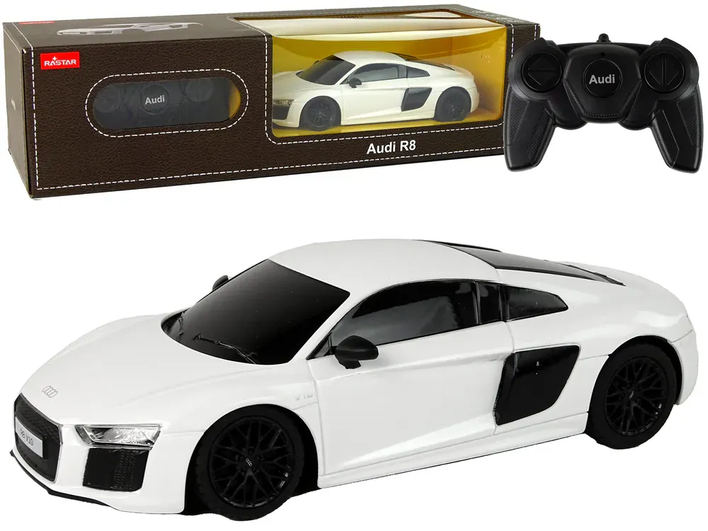 rastar audi r8 na daljinsko upravljanje 1:24 bijeli - slika 2