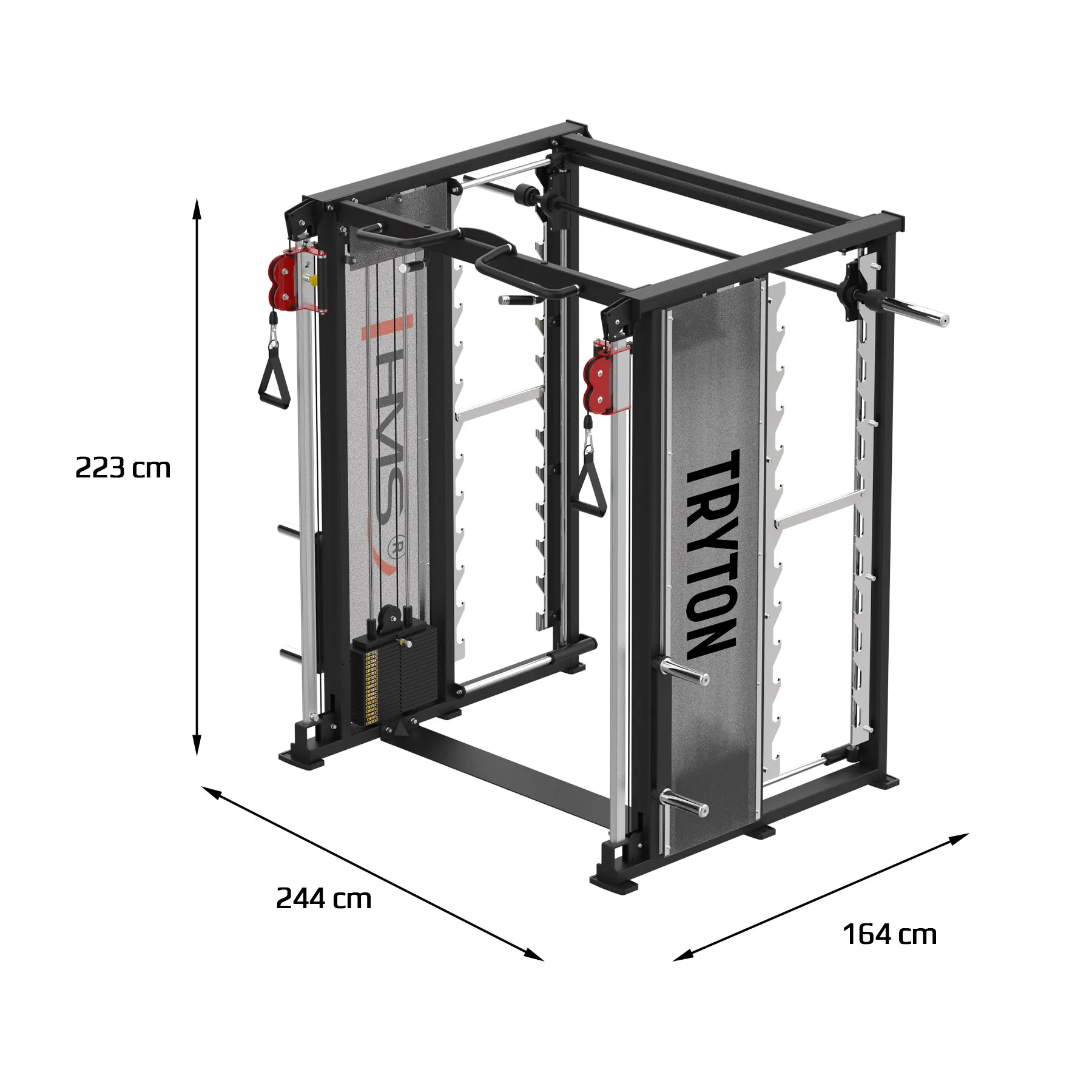 tryton stroj za trening sa smith machine 3d - slika 5
