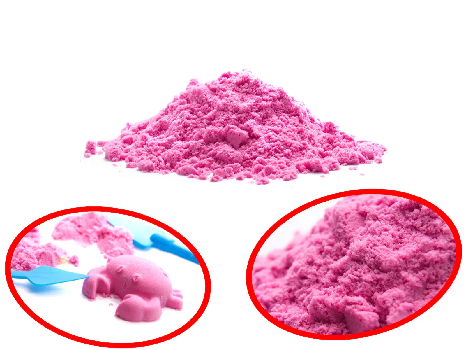 kinetički pijesak 1kg rozi - slika 2
