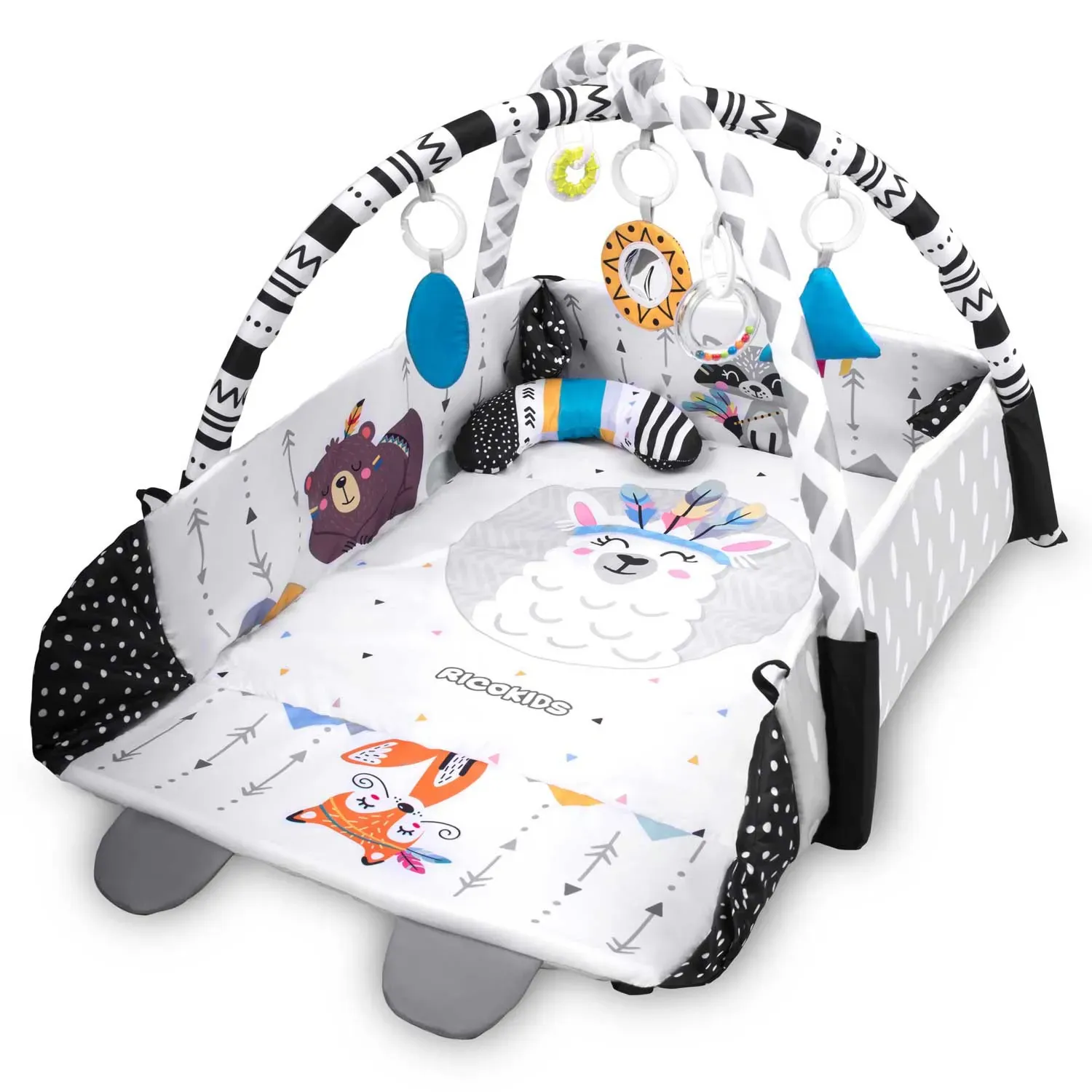 boho ricokids interaktivna edukativna prostirka 110 × 100 cm - slika 4