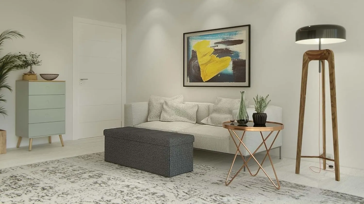 tabure 110 x 38 x 38 cm, tamno sivi - lsf77k - slika 3