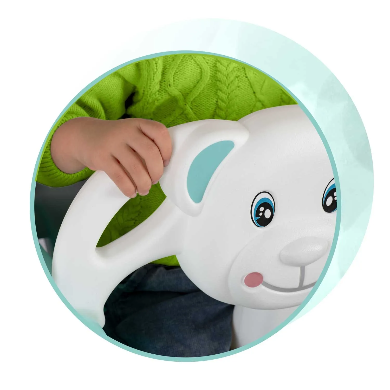 ricokids ljuljačka s medvjedićom 3 u 1, tirkizna - slika 6