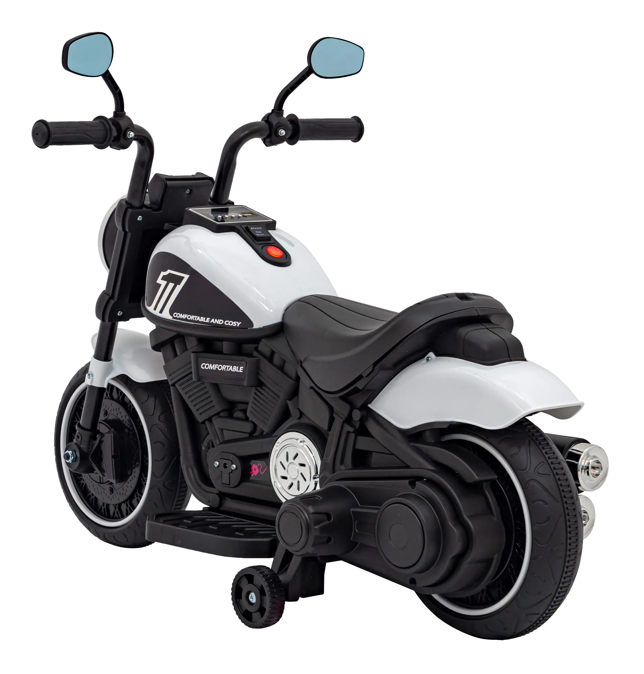 chopper, motor na akumulator, bijeli - slika 6