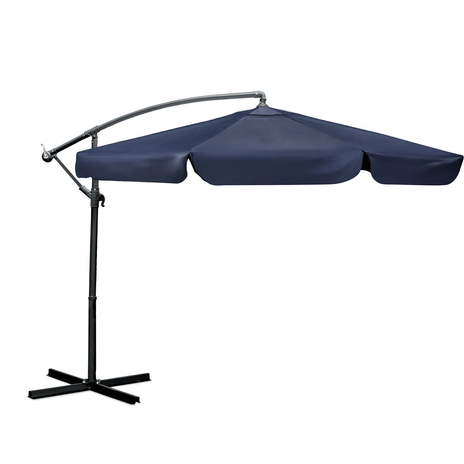 sklopivi vrtni suncobran s 6 segmenata, 350 cm, s navlakom – plonos pl-880 - slika 3
