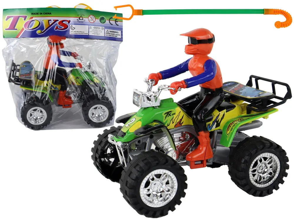 quad s vozačem zeleni 19cm - slika 2