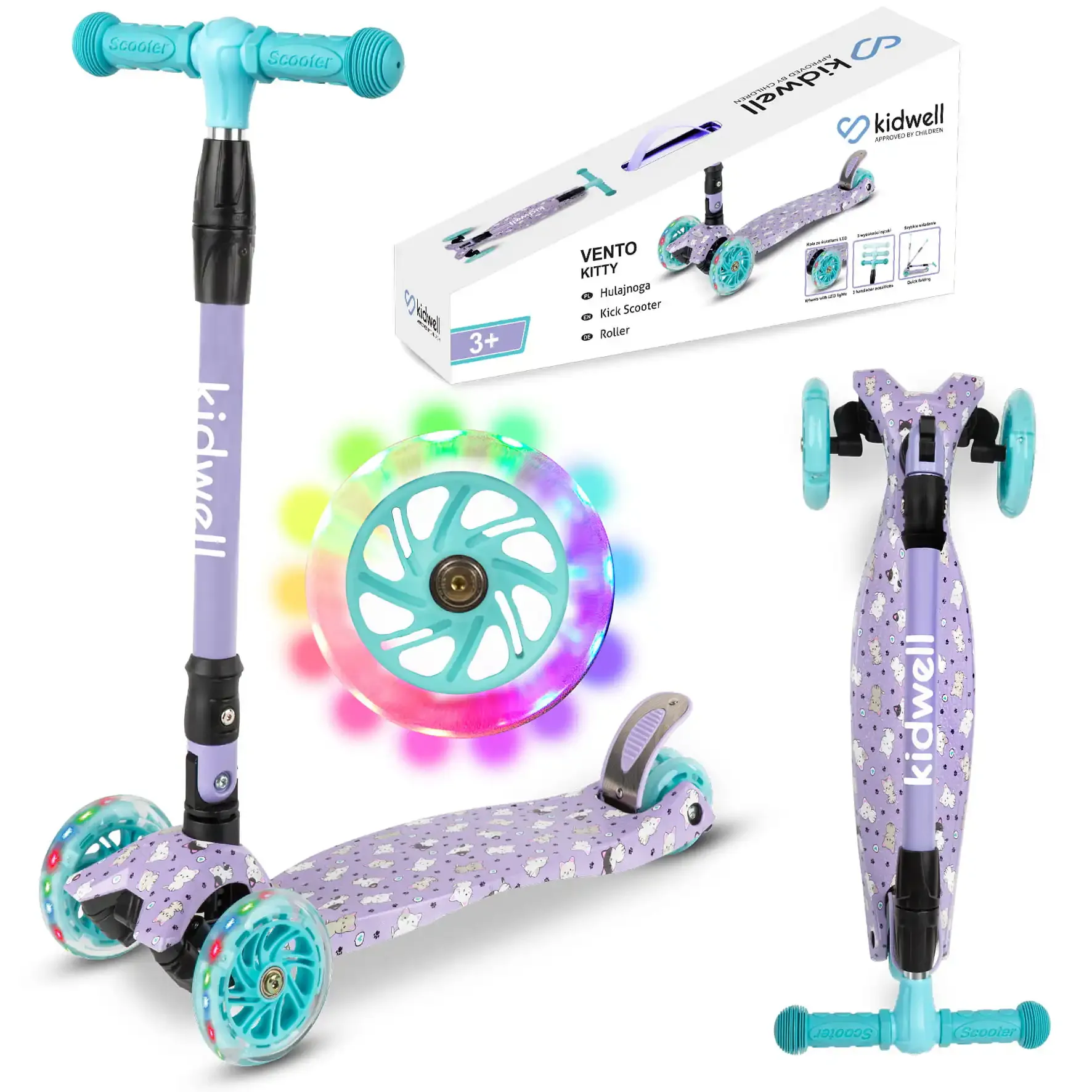 kidwell vento romobil s led kotačima - slika 2