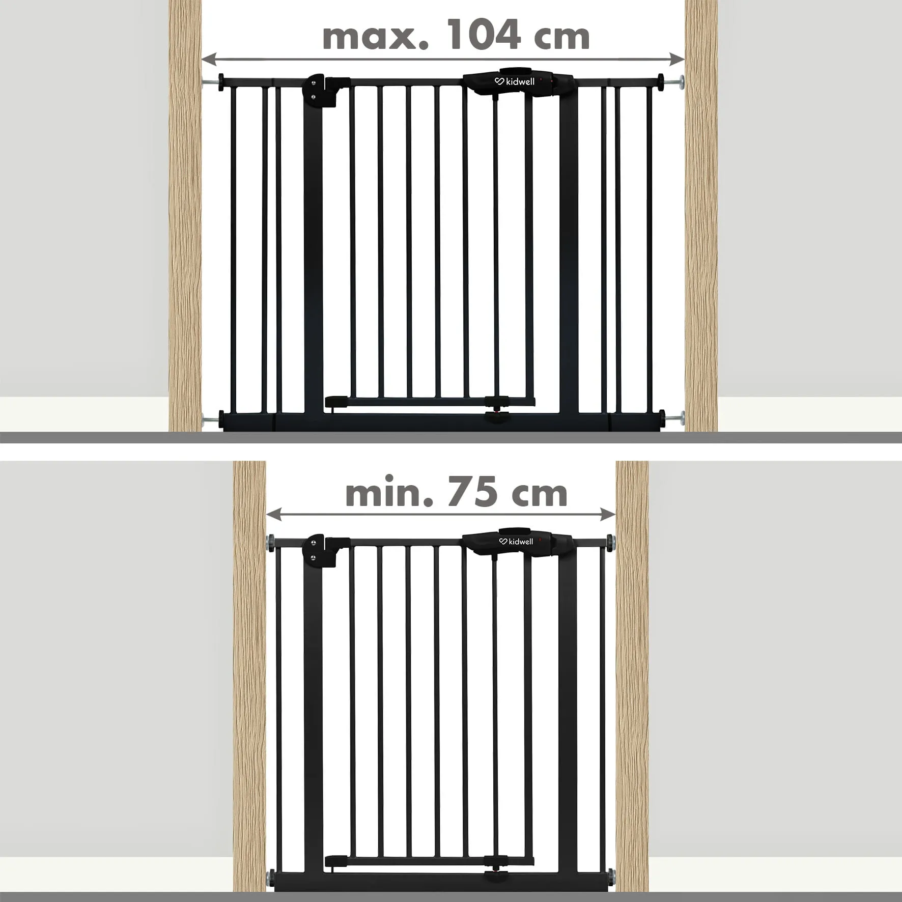 guarda crna sigurnosna vrata 75-104 cm - slika 12