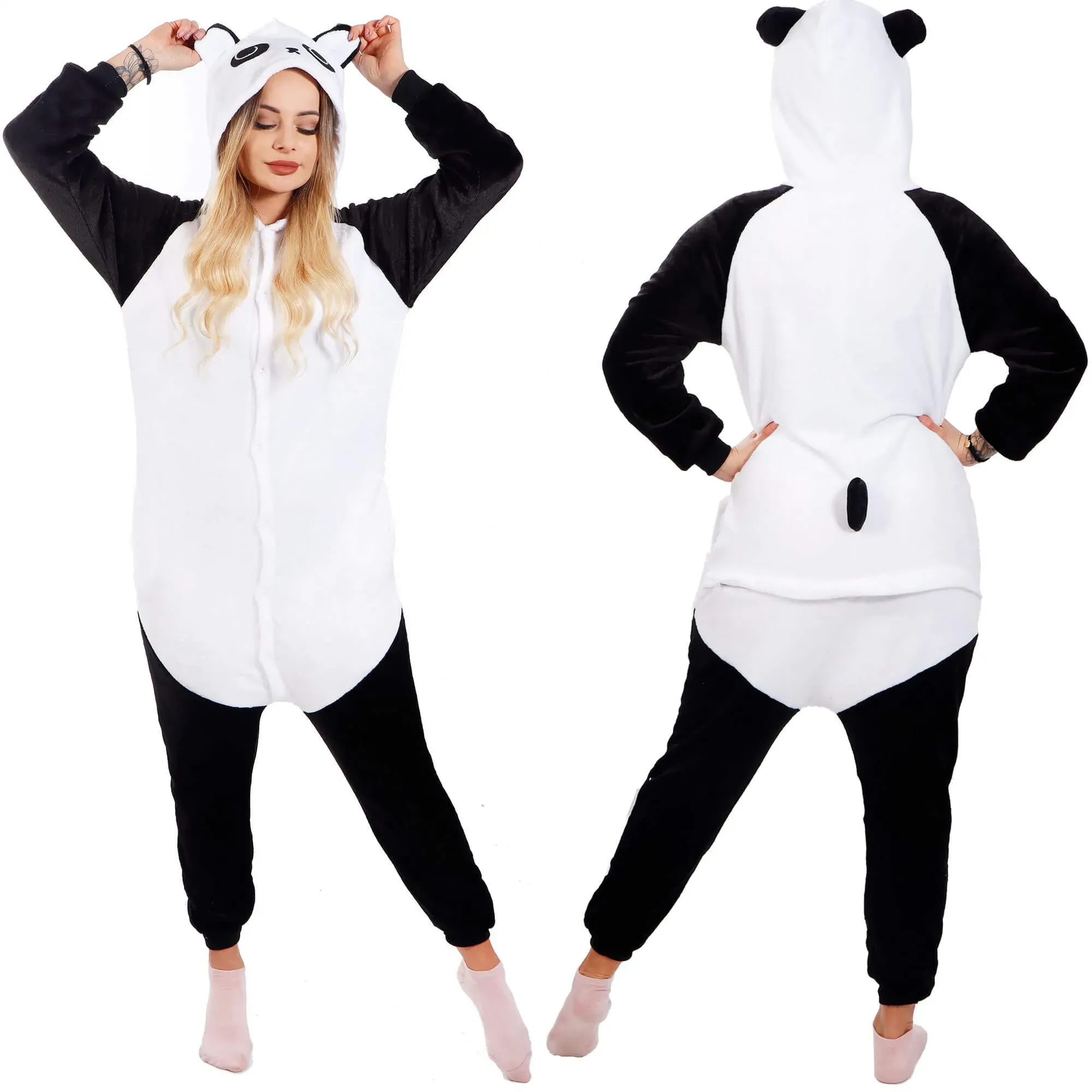jednodijelna piđama, panda, vel. m - slika 2