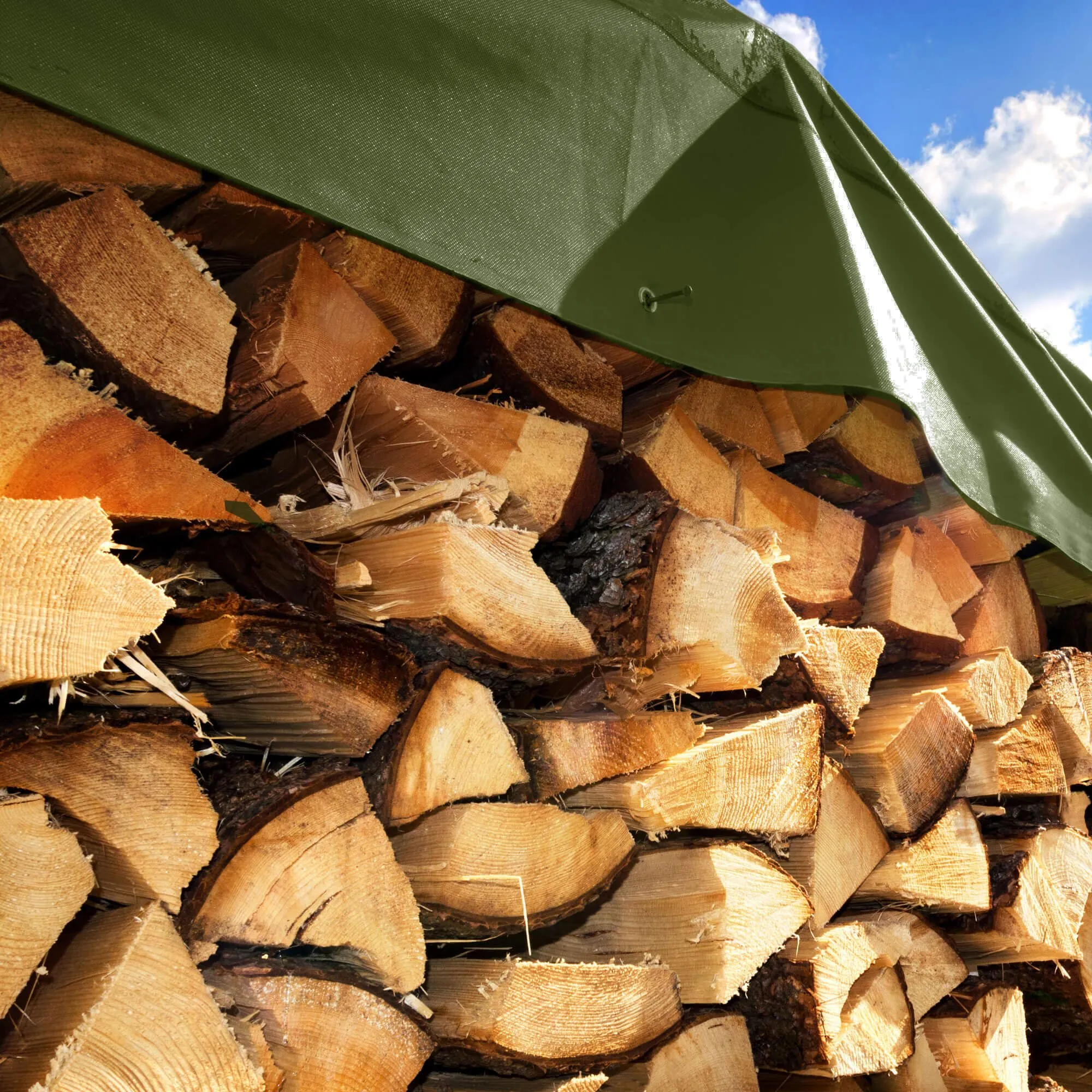 cerada 4 x 6 m tamnozelena srebrna - slika 8