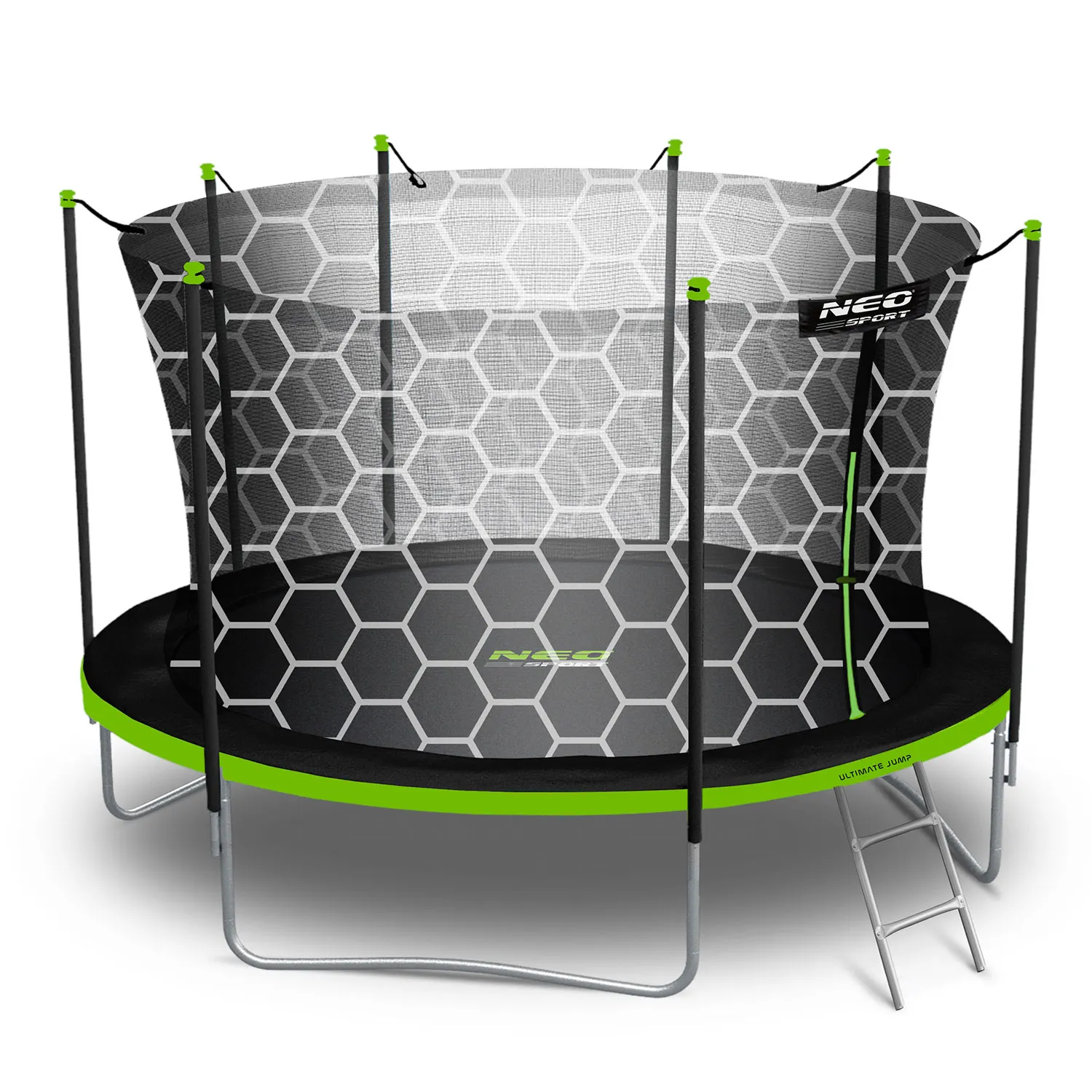 neo-sport vrtni trampolin 435 cm (14 ft) s unutarnjom mrežom i ljestvama - slika 8