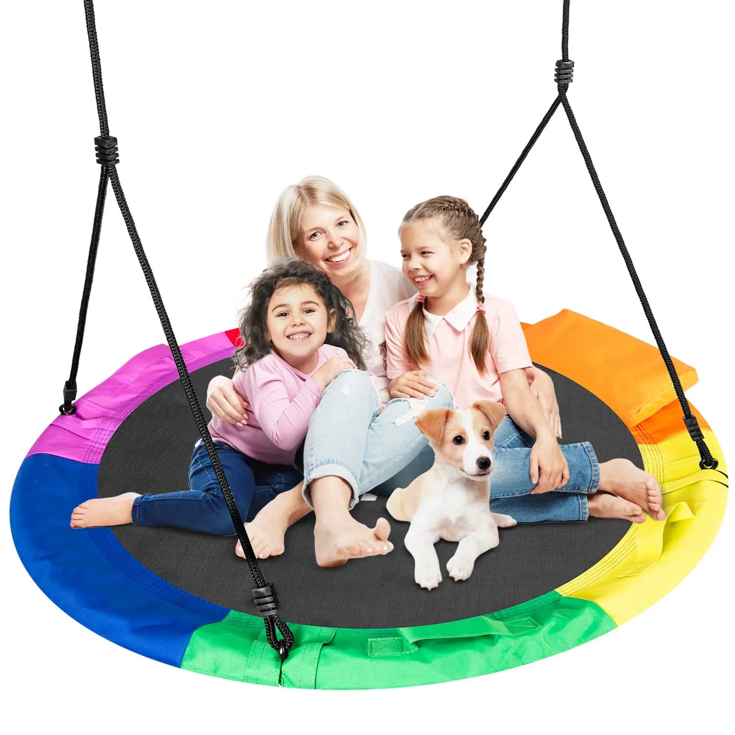 swingo xxl ljuljačka rodino gnijezdo, višebojna, 120 cm - slika 6