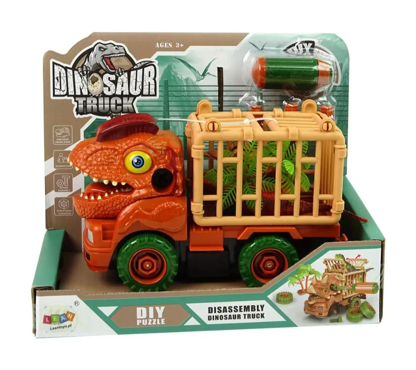 dinosaur kamion transporter narančasti s dodacima - slika 7
