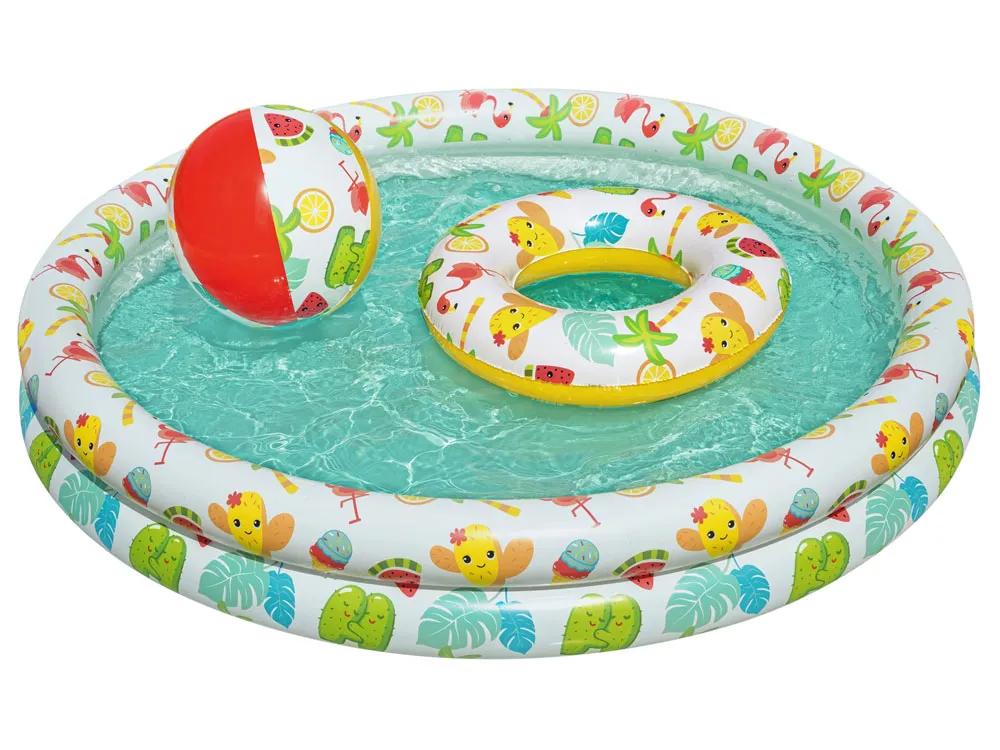 bestway dječji bazen s kolutom za plivanje i loptom 122cm 51124 - slika 5