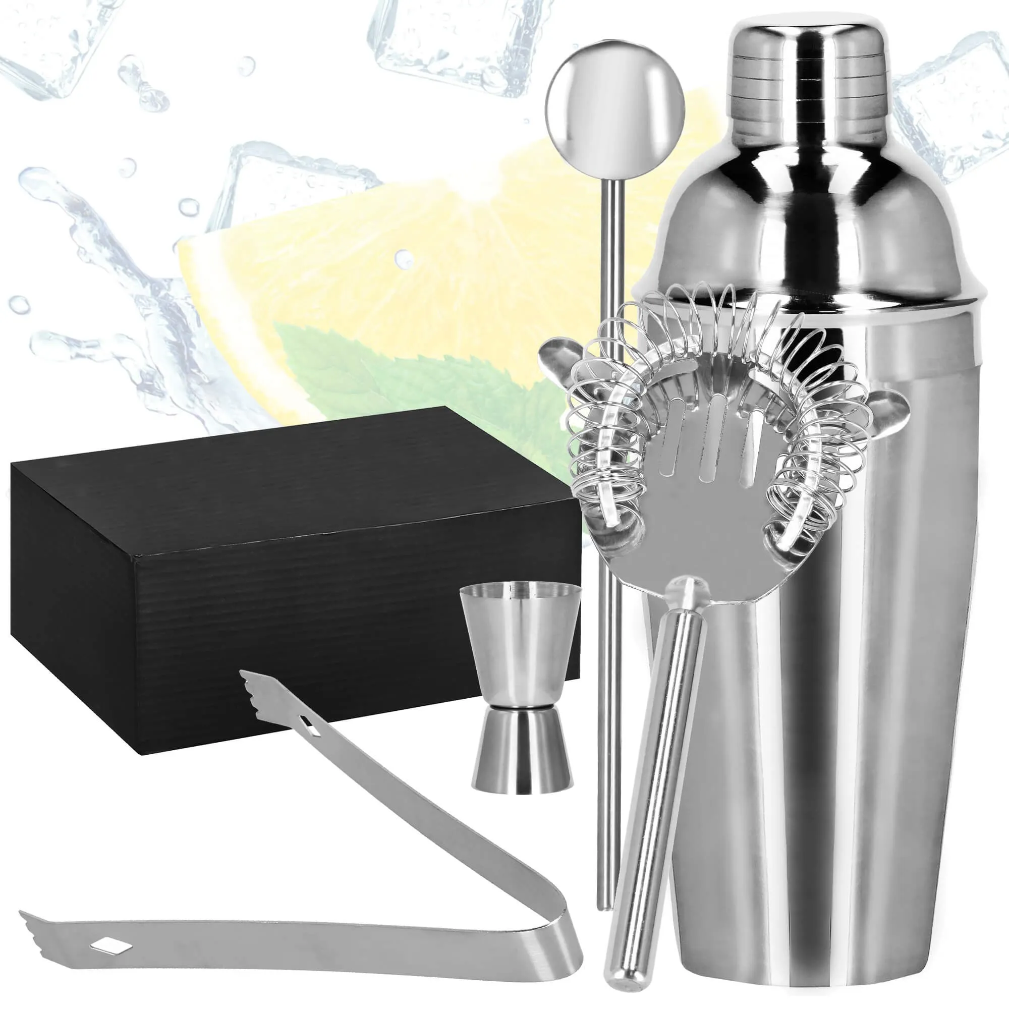 set za pripremu pića za barmene shaker 750 ml 5 komada - slika 9