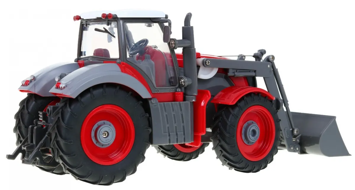 traktor s prikolicom crveni na daljinsko upravljanje - slika 7