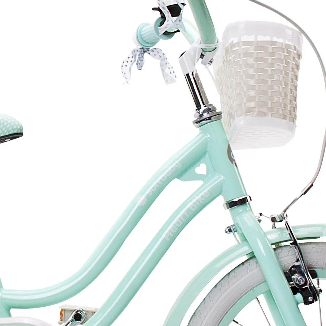 heart bike silver moon 16'' mint - slika 5