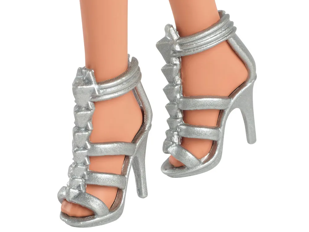 mattel barbie fashionistas lutka svjetlucava večernja odjevna kombinacija za6180 - slika 6