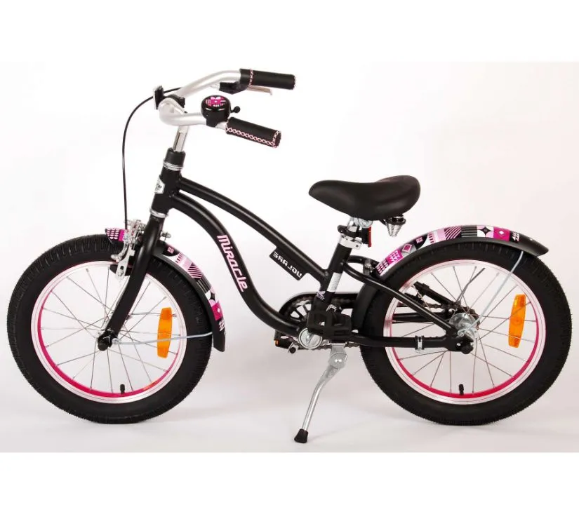 dječji bicikl volare miracle 16" mat crni - slika 14