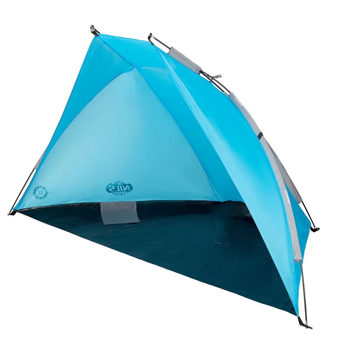 plavi šator za plažu 105x210x110cm nils camp - slika 2