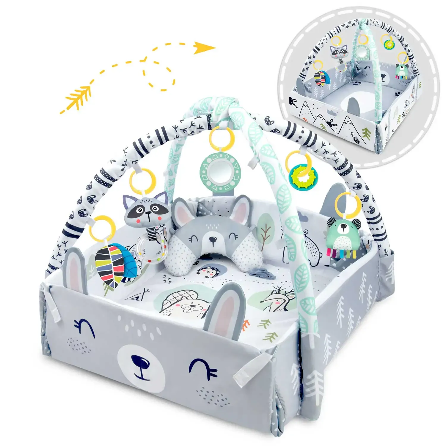 ricokids interaktivna obrazovna prostirka 110 x 100 cm zec - slika 4