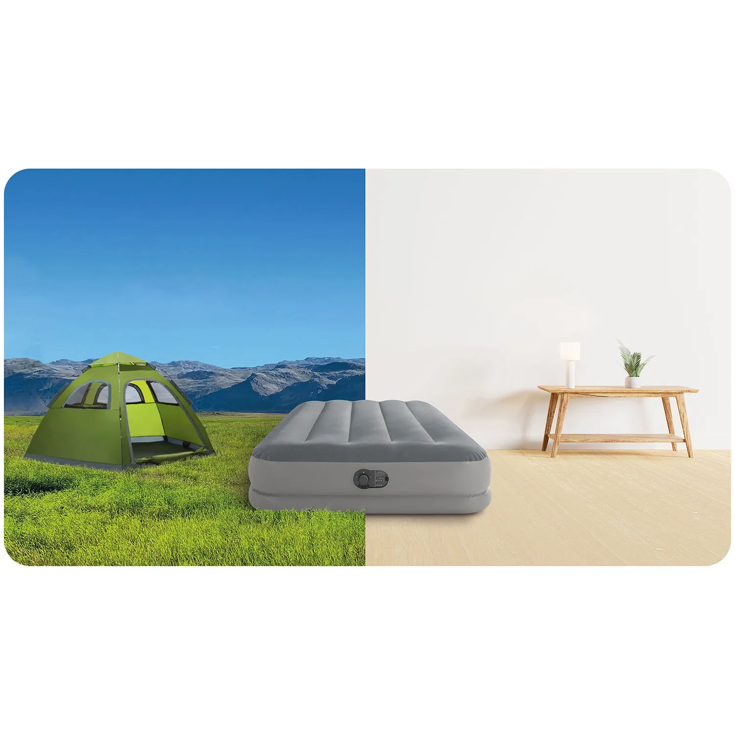 intex madrac na napuhavanje s ugrađenom pumpom 191x 99x30cm - slika 8