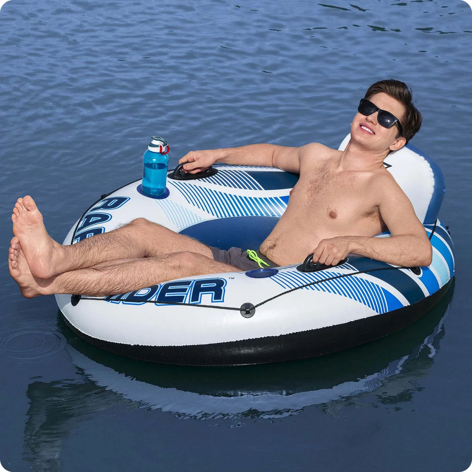 plivački krug rapid rider, promjer 135 cm, 2 ručke, bestway 43116 - slika 3