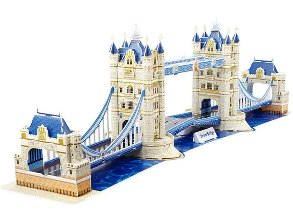 3d puzzle tower bridge u londonu 120 kom. - slika 3