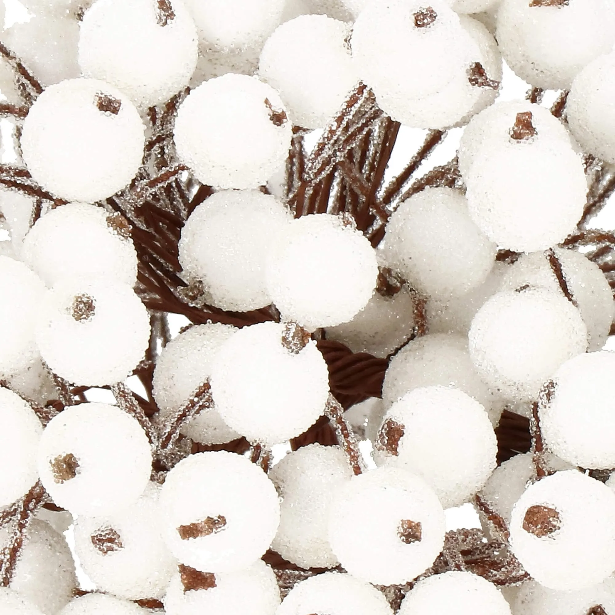 springos set umjetnih planinskih ruža, smrznuto bijela, 10-11 cm, 100 kom. - slika 5