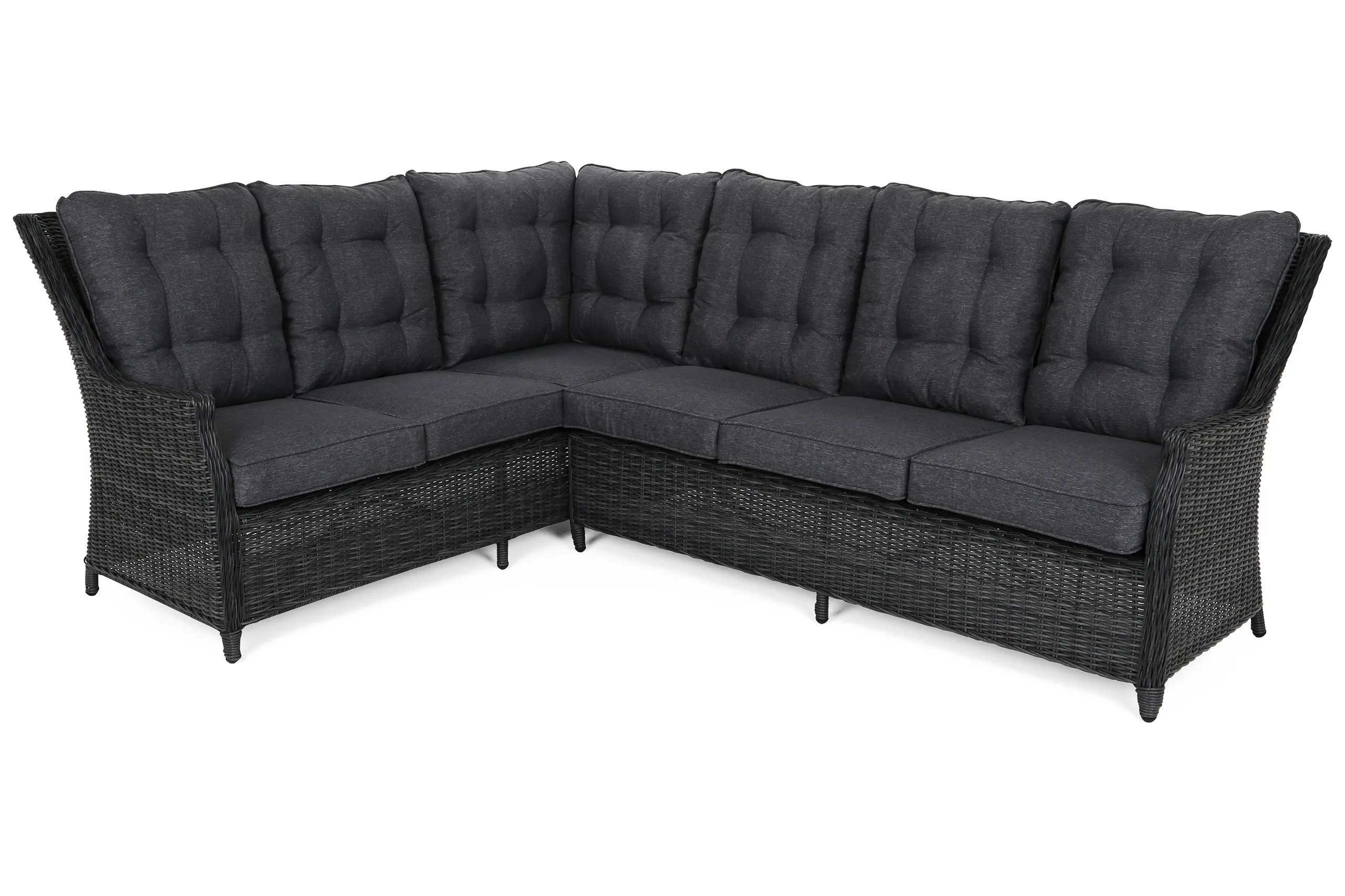lijeva kutna sofa alicante siva / siva melanž - slika 4