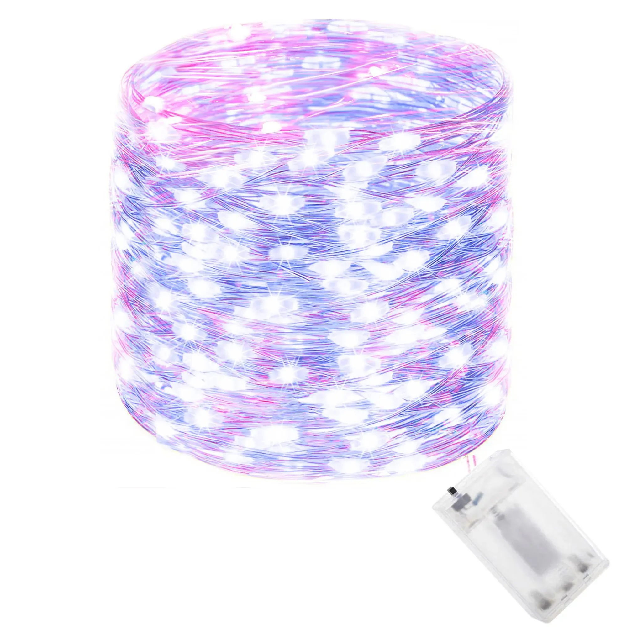 led lampice na baterije, 100 led dioda - slika 2