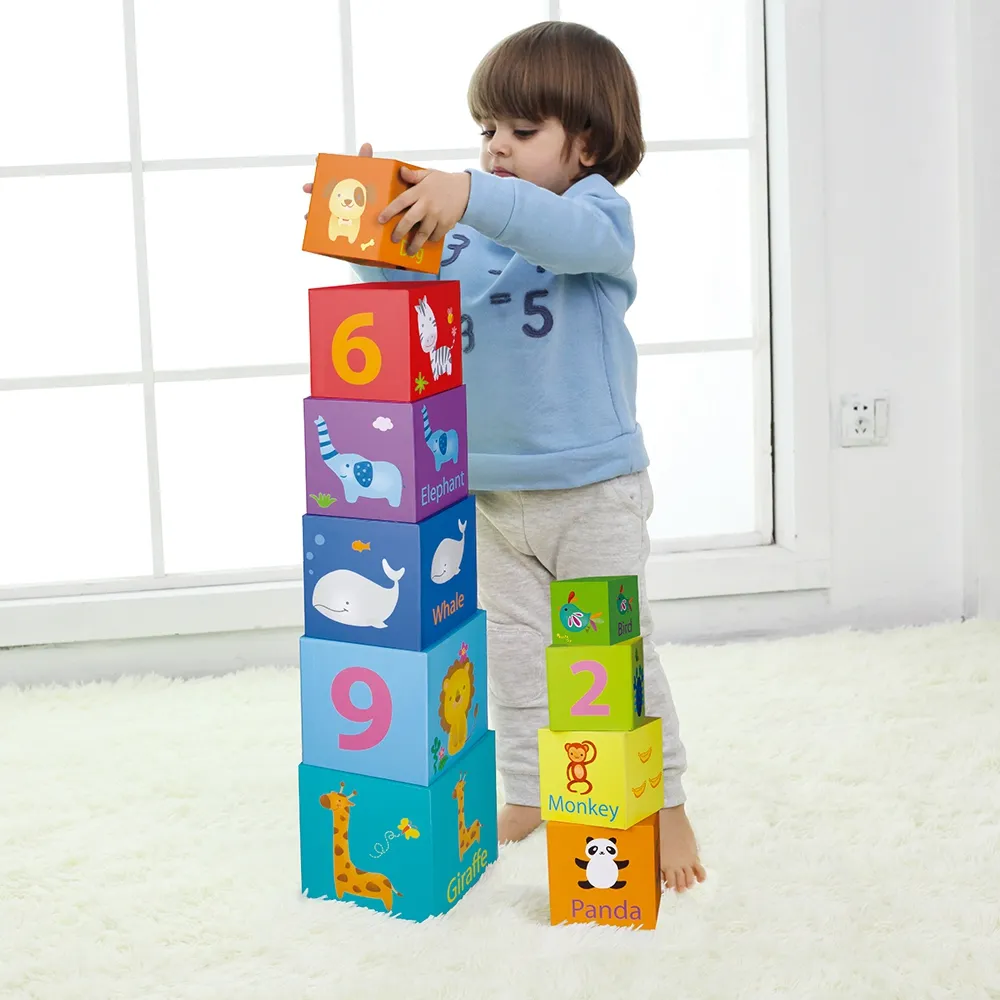 classic world magic box blocks puzzle tower edukativna igračka - slika 8