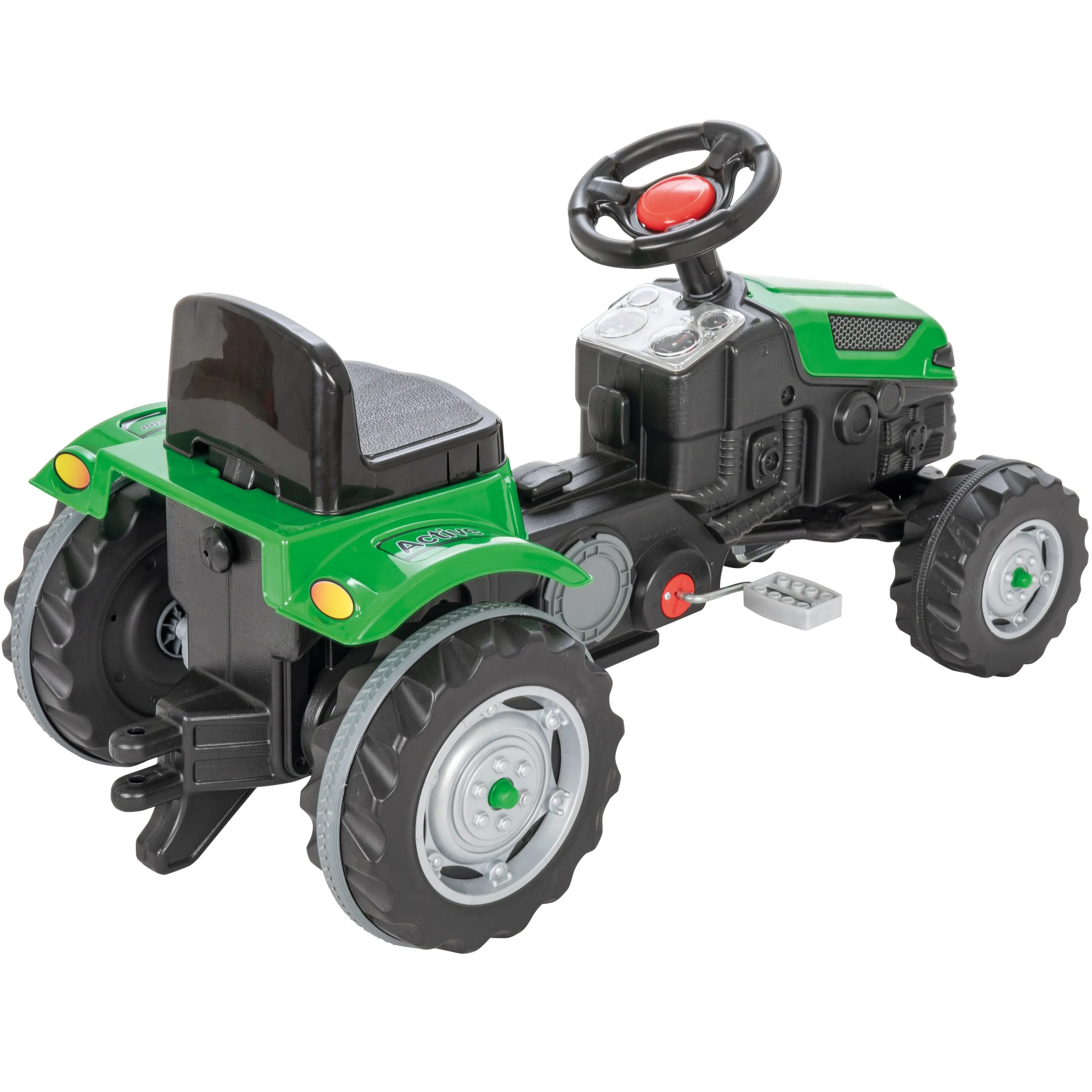 woopie traktor s pedalama - zeleni - slika 5