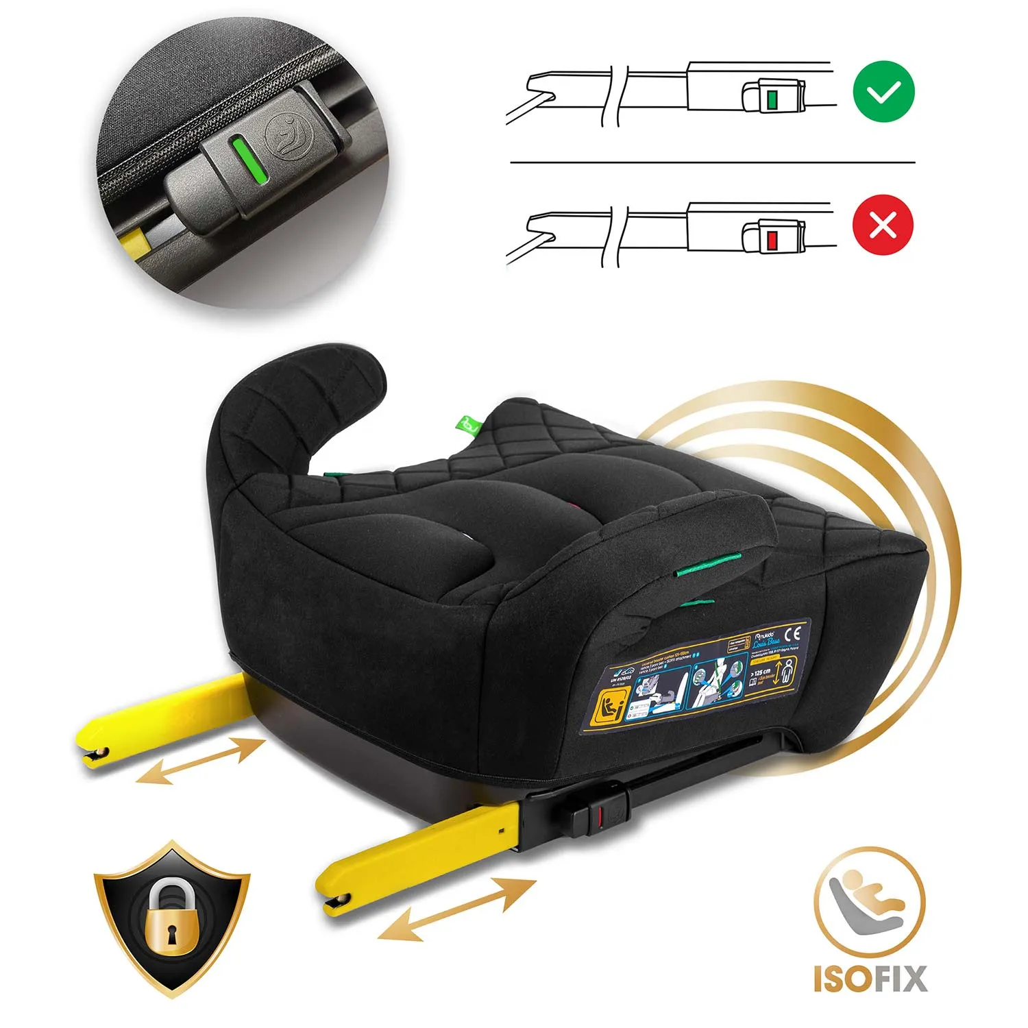 fodječja autosjedalica louis i isofix 22 - 36 kg nukido 710200 - slika 7