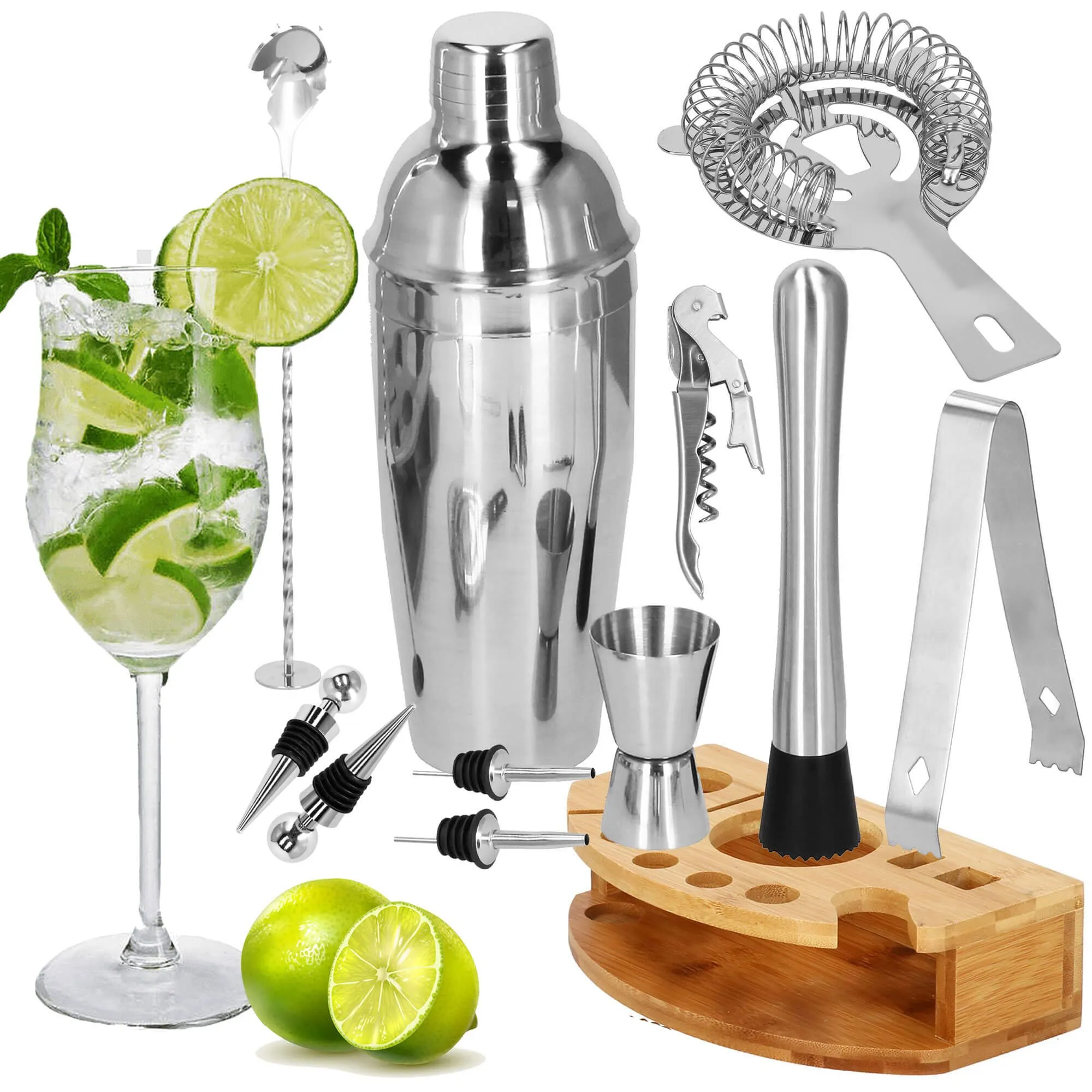 set za pića za barmene, shaker 750 ml, 12 dijelova - slika 4