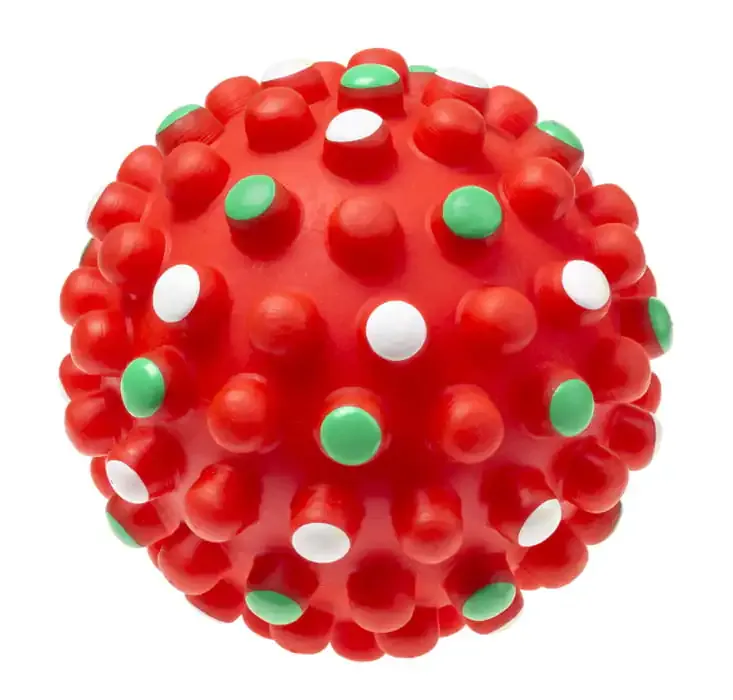 tullo loptica grickalica za pse 11,4cm crvena - slika 1